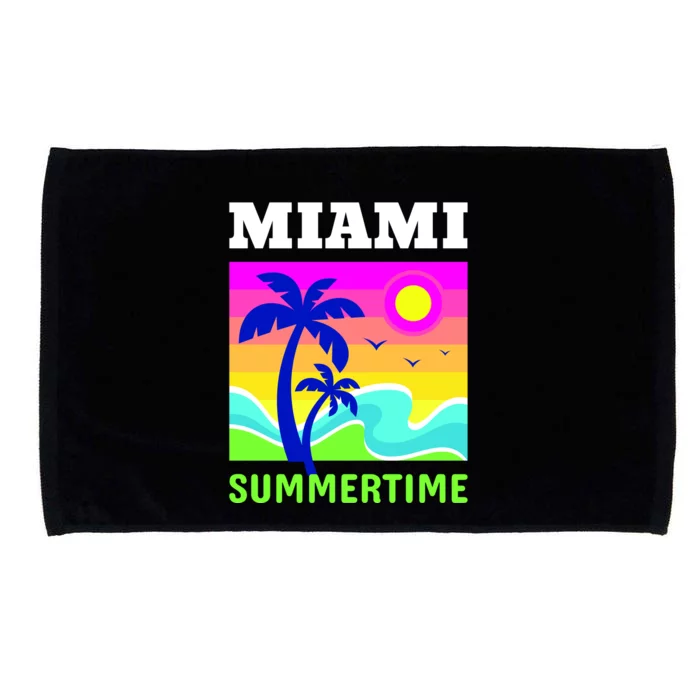 Miami Summertime Microfiber Hand Towel