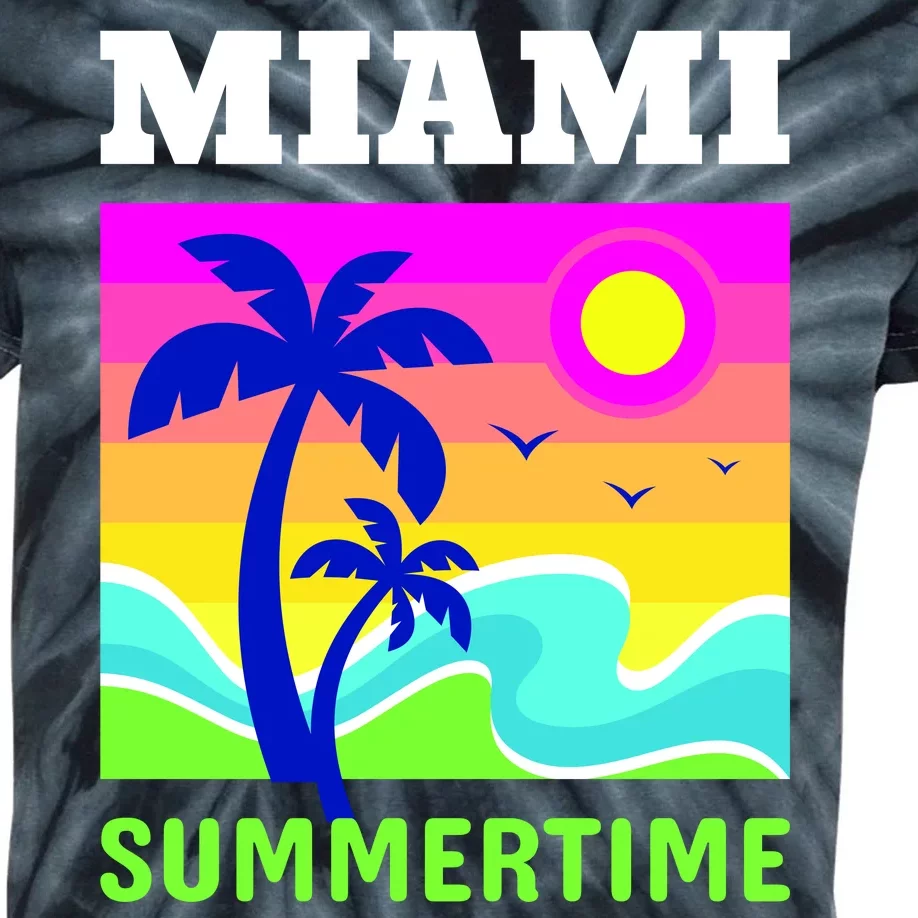 Miami Summertime Kids Tie-Dye T-Shirt