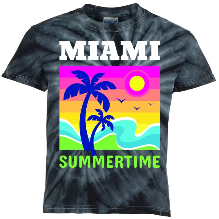 Miami Summertime Kids Tie-Dye T-Shirt