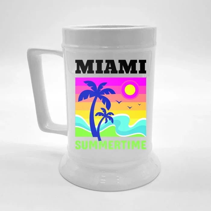 Miami Summertime Front & Back Beer Stein