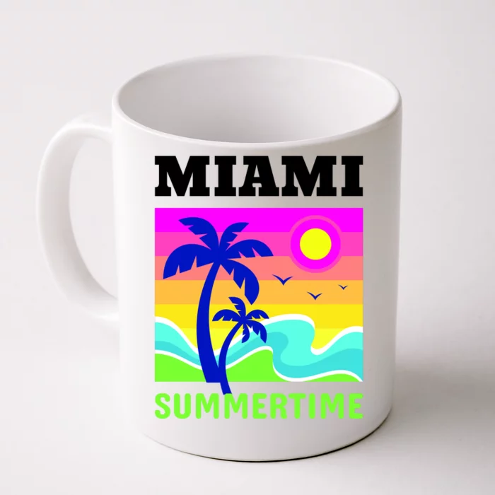 Miami Summertime Front & Back Coffee Mug