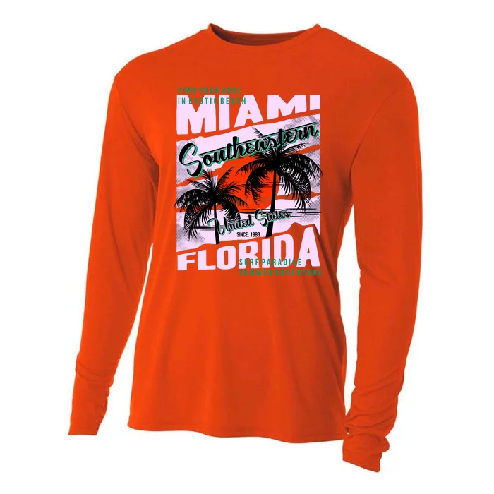 Miami Sunshine Florida Cooling Performance Long Sleeve Crew