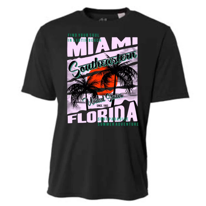 Miami Sunshine Florida Cooling Performance Crew T-Shirt