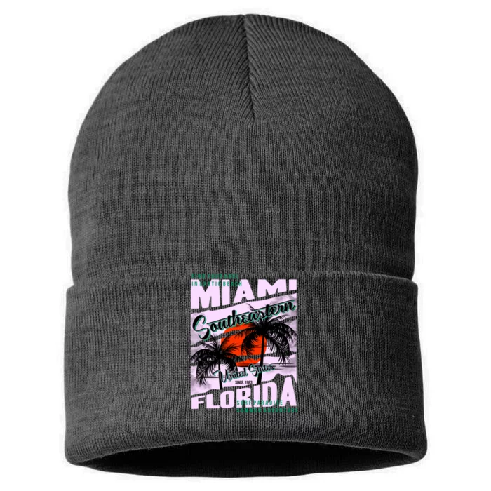 Miami Sunshine Florida Sustainable Knit Beanie