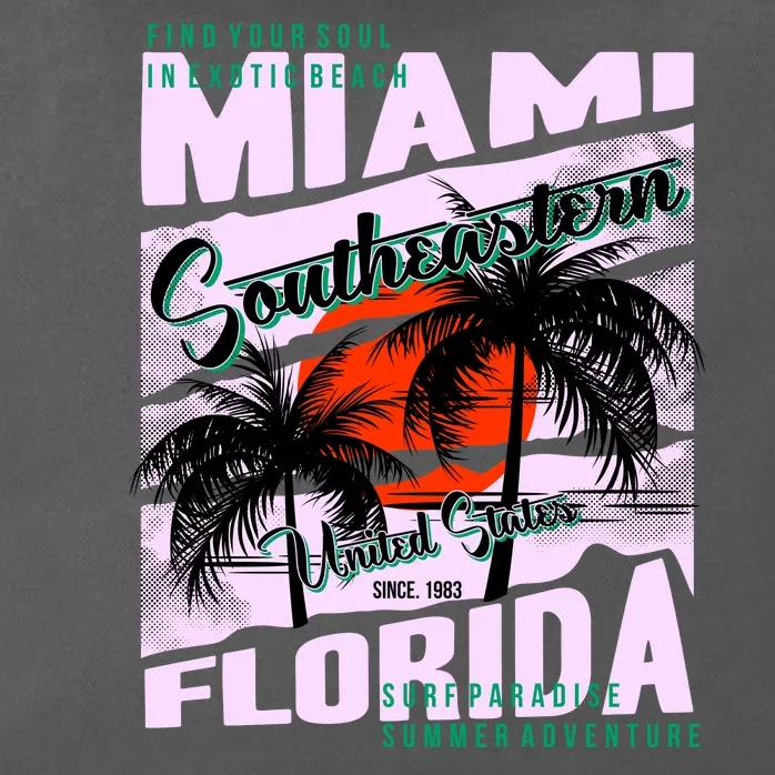 Miami Sunshine Florida Zip Tote Bag