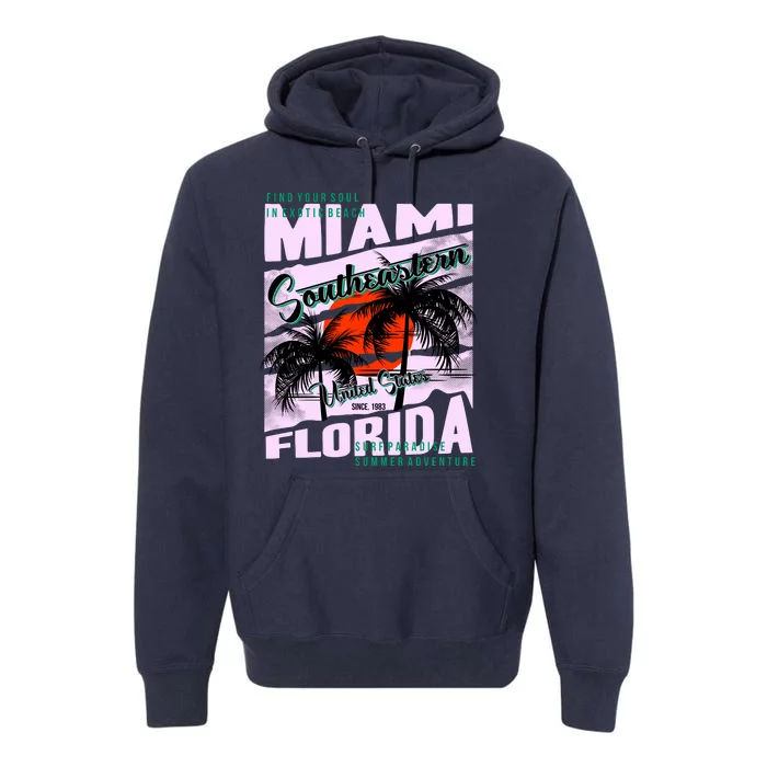 Miami Sunshine Florida Premium Hoodie