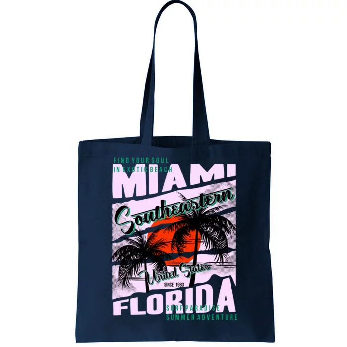 Miami Sunshine Florida Tote Bag