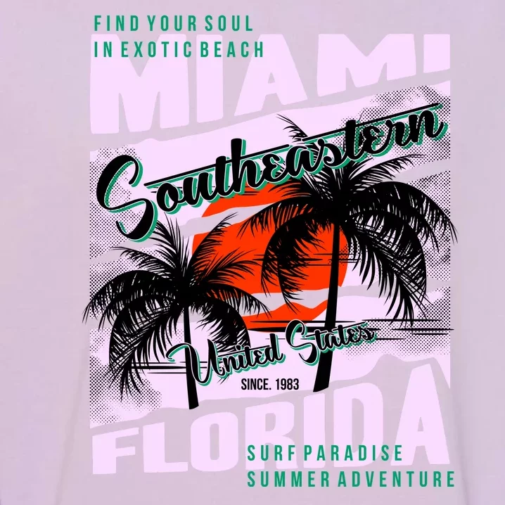 Miami Sunshine Florida Garment-Dyed Sweatshirt