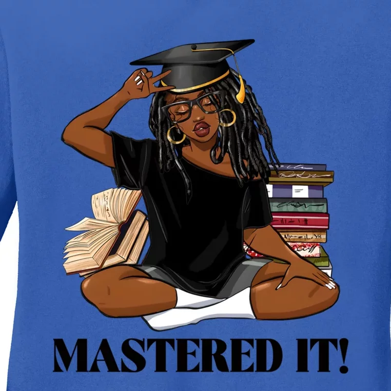 Mastered It Black Magic Graduate Blm Melanin Senior Gift Ladies Long Sleeve Shirt