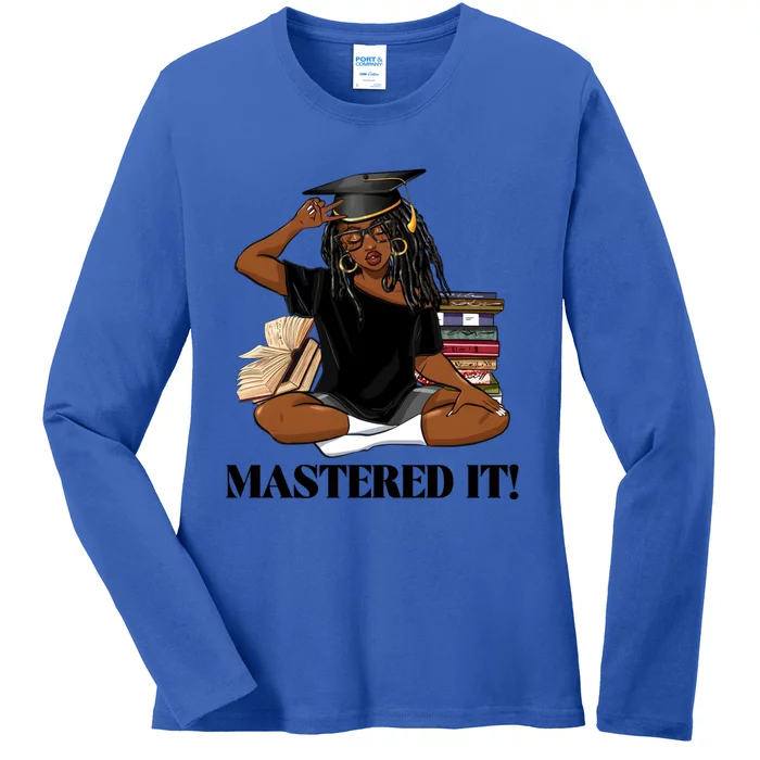 Mastered It Black Magic Graduate Blm Melanin Senior Gift Ladies Long Sleeve Shirt