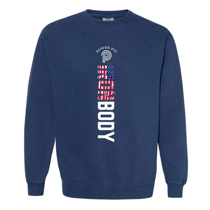 Murph Iron Body Amarilllo American Flag Garment-Dyed Sweatshirt