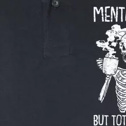 Mentally Ill But Totally Chill Softstyle Adult Sport Polo