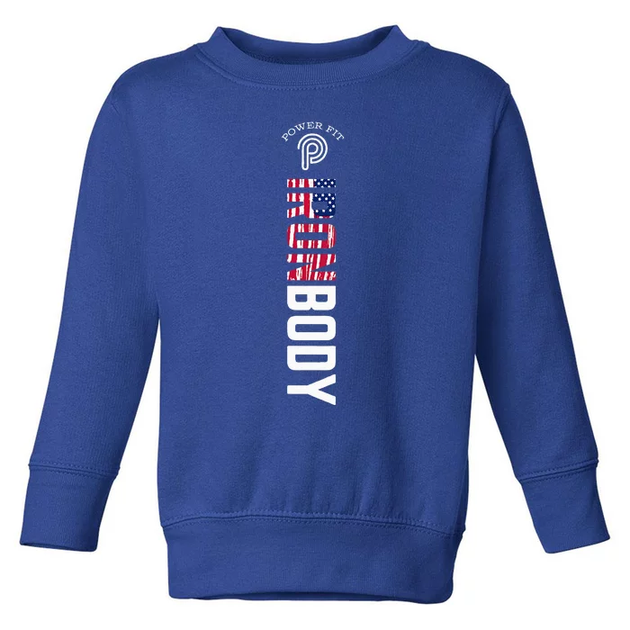 Murph Iron Body Amarilllo American Flag Toddler Sweatshirt