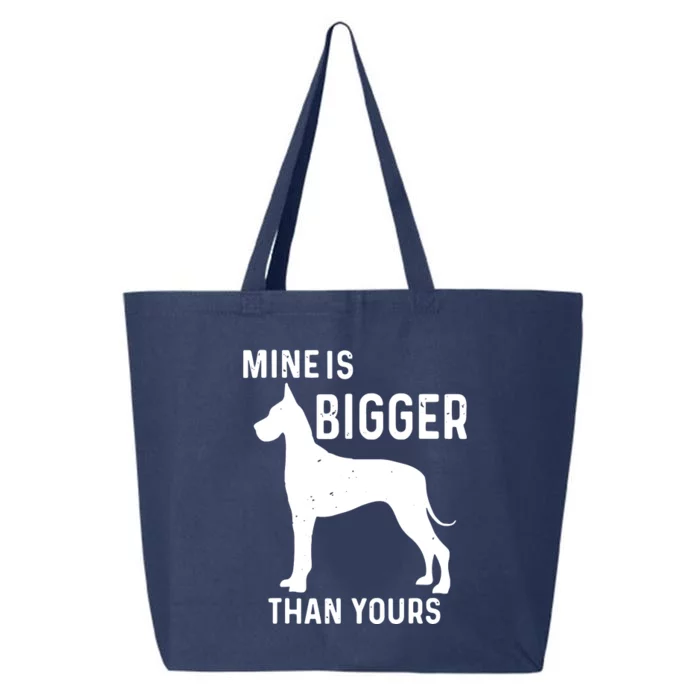 Mine Is Bigger Than Yours Funny Great Vintage Dane Dog 25L Jumbo Tote