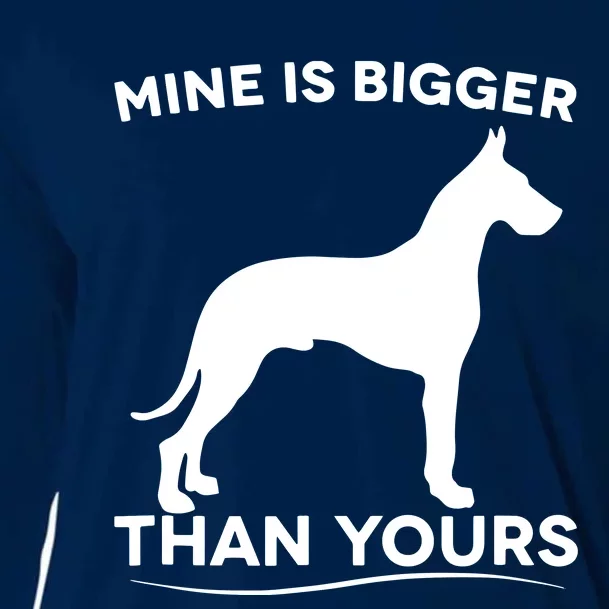 Mine Is Bigger Than Yours Great Dane Dog Cooling Performance Long Sleeve Crew