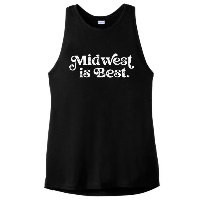 Midwest is Best Ladies Tri-Blend Wicking Tank