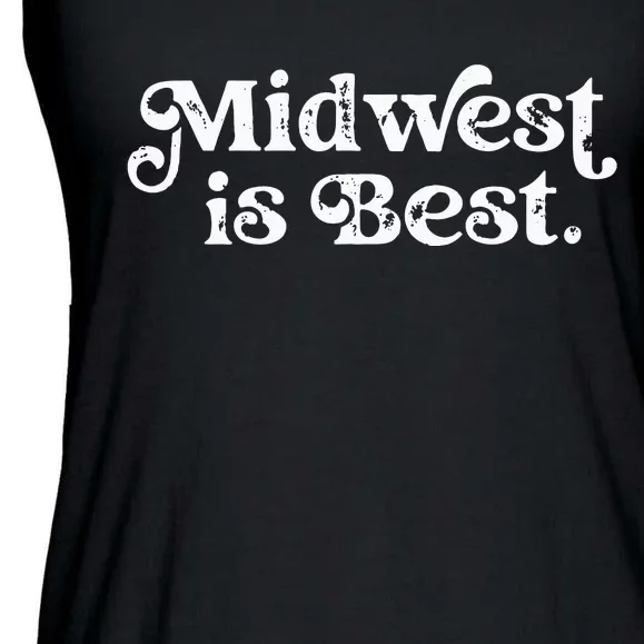 Midwest is Best Ladies Essential Flowy Tank