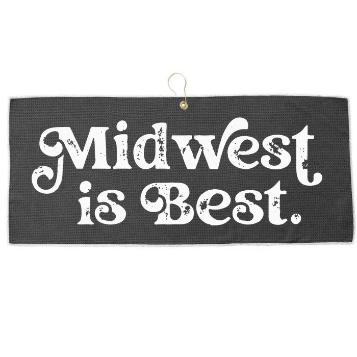 Midwest is Best Large Microfiber Waffle Golf Towel