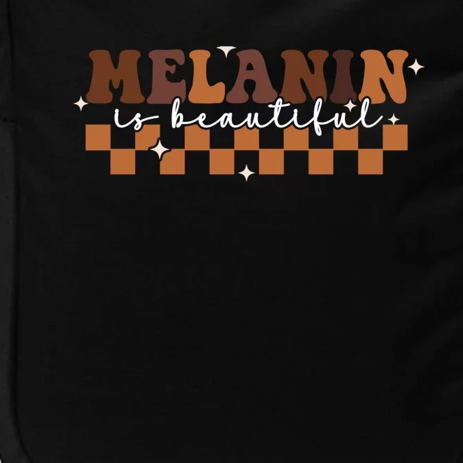 Melanin Is Beautiful Black History African Groovy Retro Gift Impact Tech Backpack