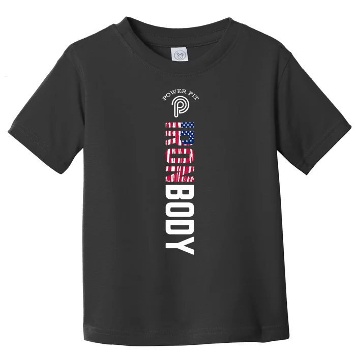 Murph Iron Body Amarilllo American Flag Toddler T-Shirt