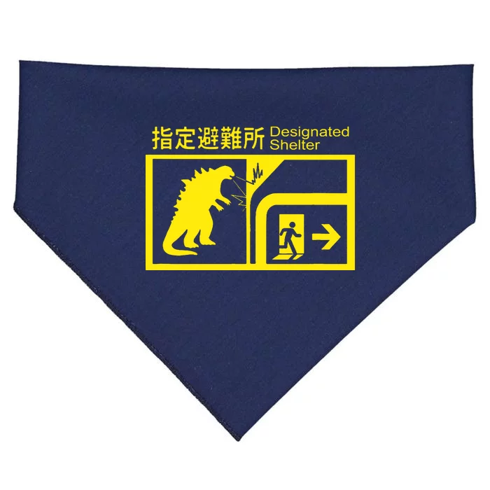 Monsterverse In Case Of Attack USA-Made Doggie Bandana