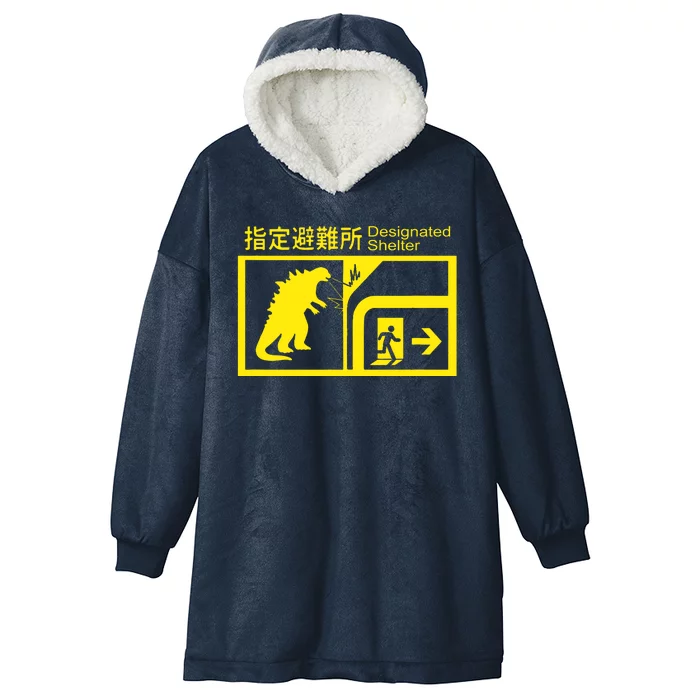 Monsterverse In Case Of Attack Hooded Wearable Blanket