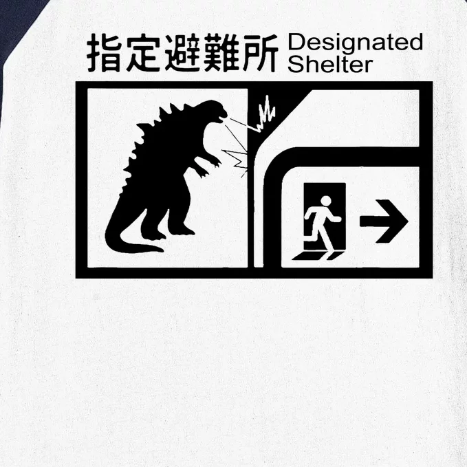 Monsterverse In Case Of Attack Baseball Sleeve Shirt