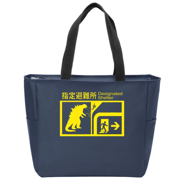 Monsterverse In Case Of Attack Zip Tote Bag