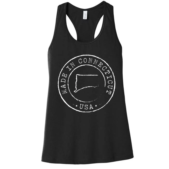 Made In Connecticut State Pride Ct Women's Racerback Tank