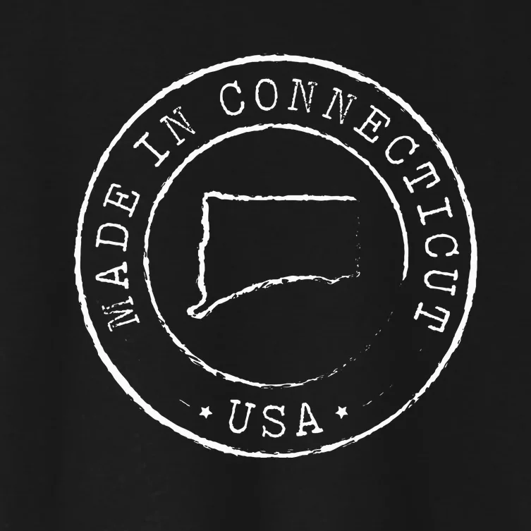 Made In Connecticut State Pride Ct Women's Crop Top Tee