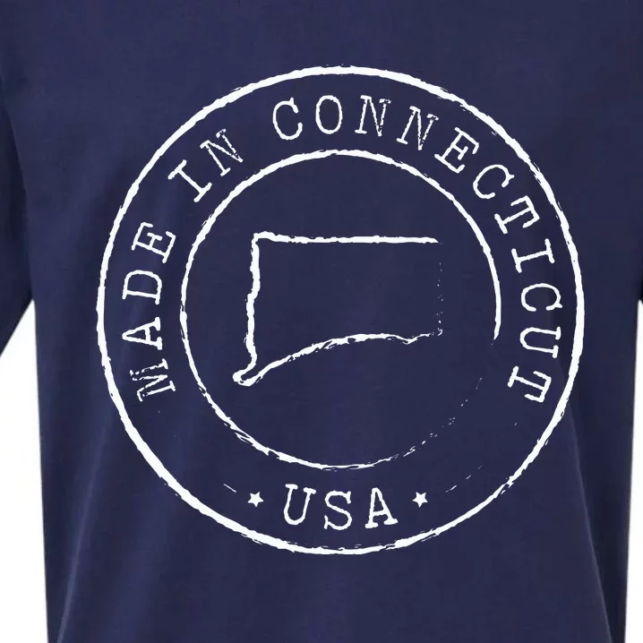 Made In Connecticut State Pride Ct Sueded Cloud Jersey T-Shirt