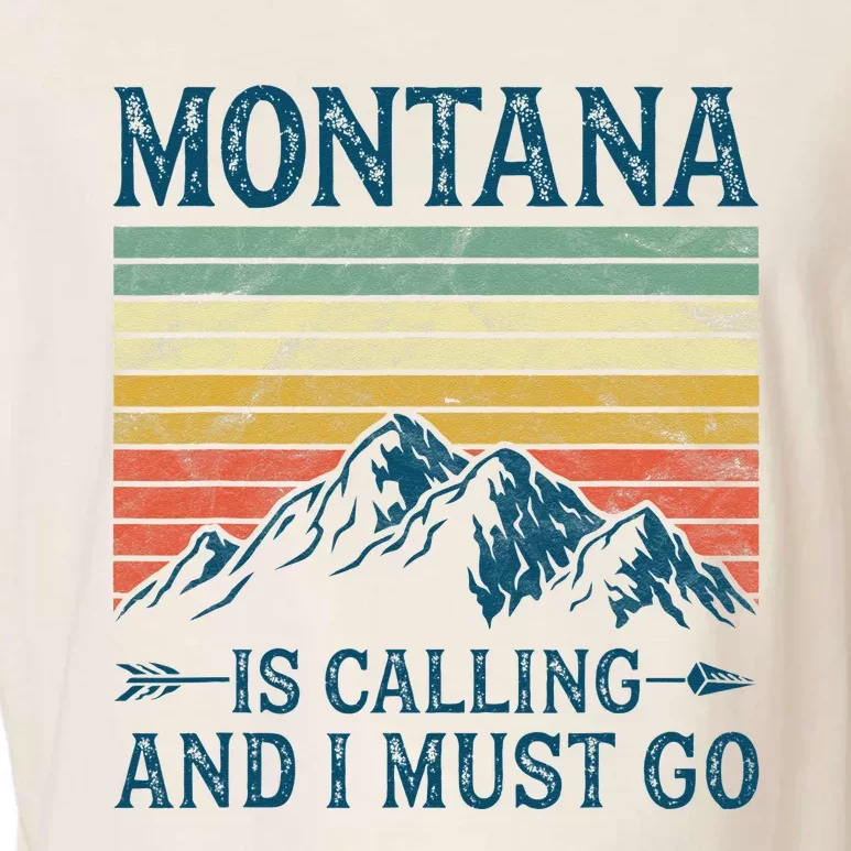 Montana Is Calling And I Must Go Garment-Dyed Women's Muscle Tee