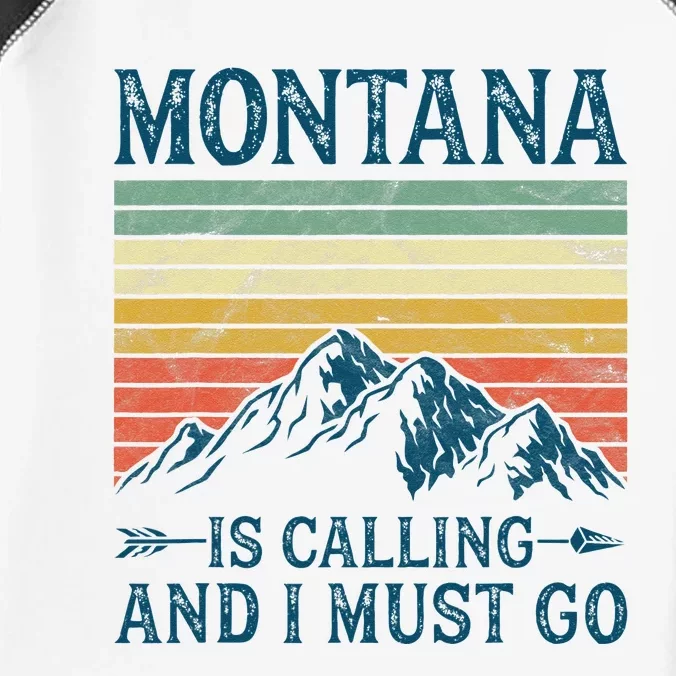 Montana Is Calling And I Must Go Infant Baby Jersey Bodysuit