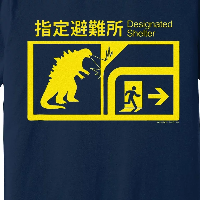 Monsterverse In Case Of Godzill.A Attack Premium T-Shirt