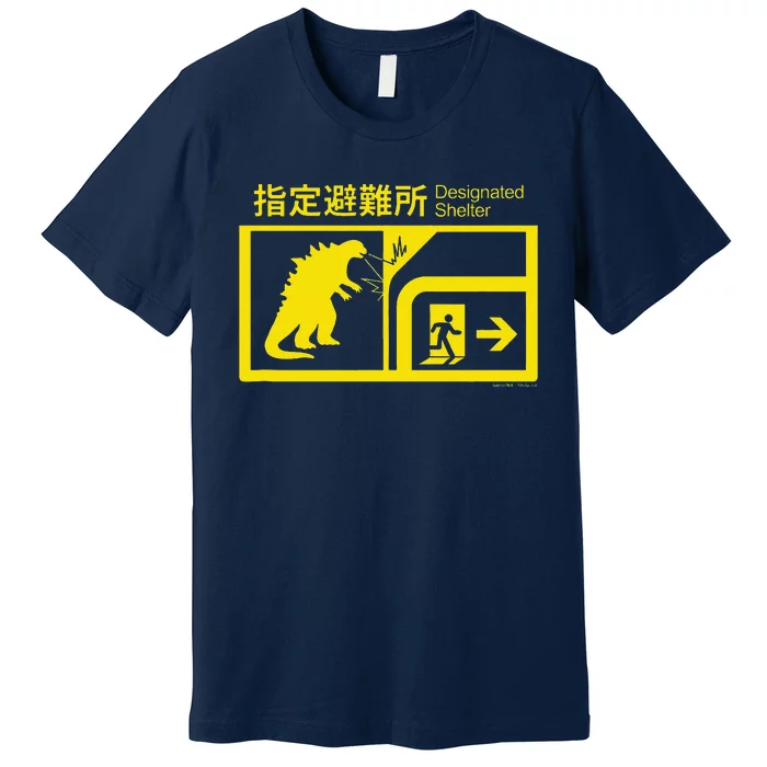 Monsterverse In Case Of Godzill.A Attack Premium T-Shirt