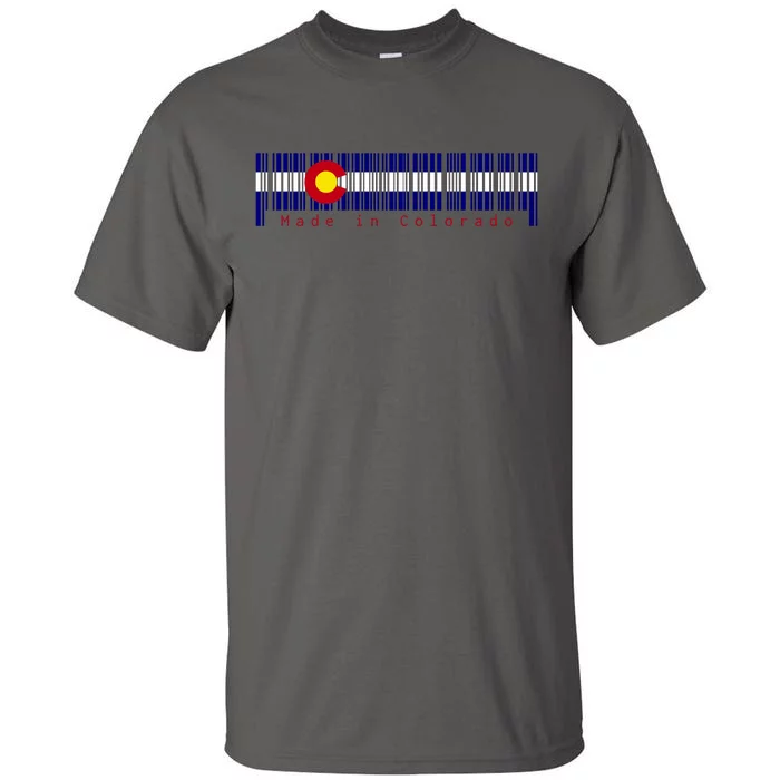 Made In Colorado Barcode Flag Tall T-Shirt