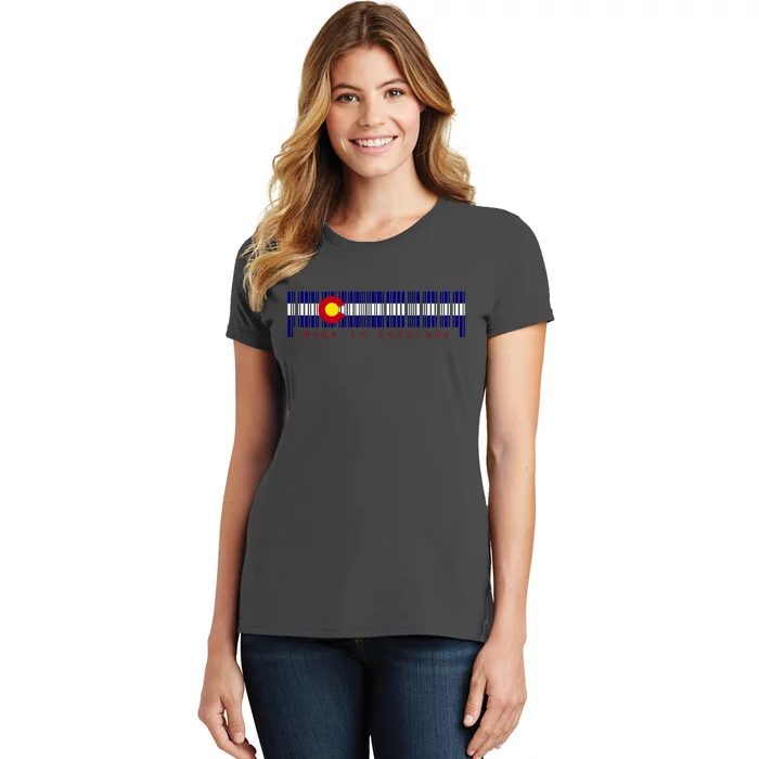 Made In Colorado Barcode Flag Women's T-Shirt