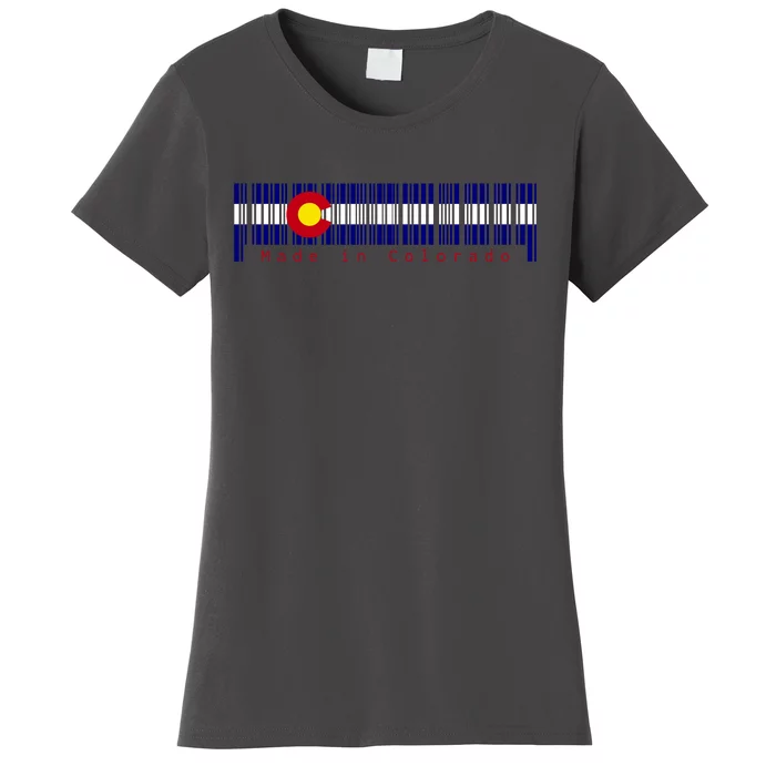 Made In Colorado Barcode Flag Women's T-Shirt