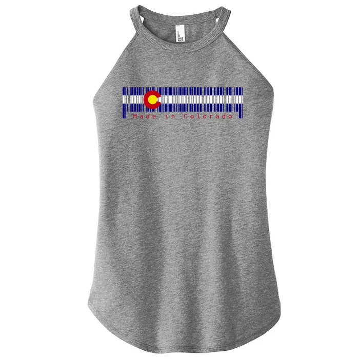 Made In Colorado Barcode Flag Women’s Perfect Tri Rocker Tank