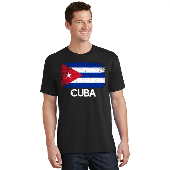 Made In Cuba Flag Vintage T-Shirt