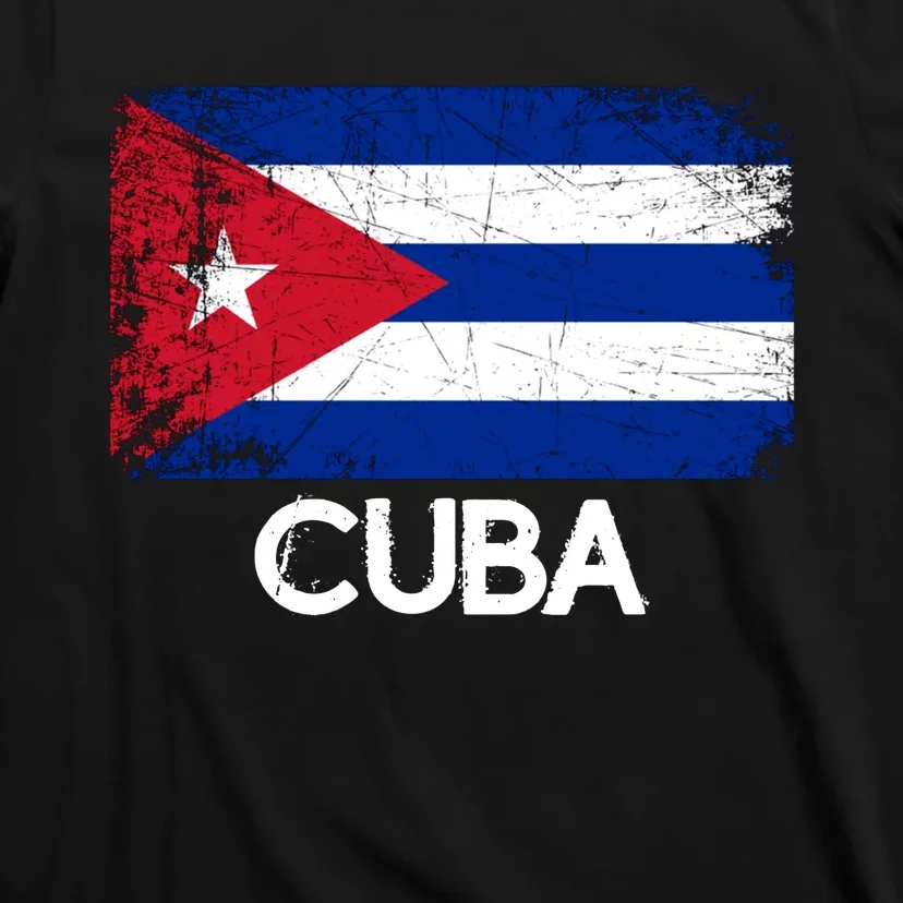 Made In Cuba Flag Vintage T-Shirt