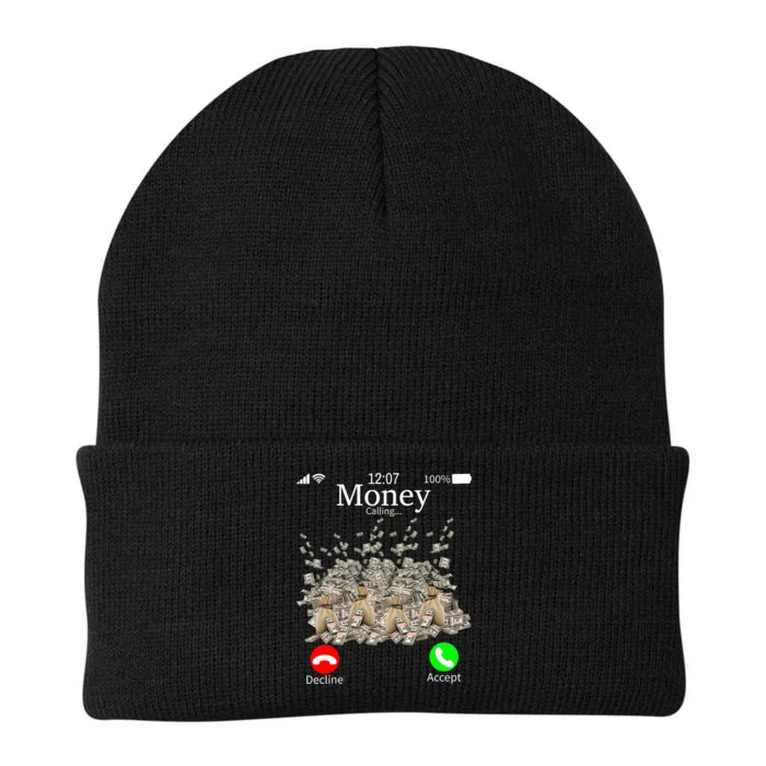 Money Is Calling Cash Funny Business Hustler Knit Cap Winter Beanie