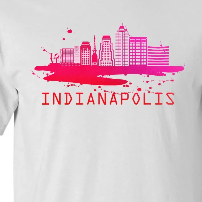 Modern Indianapolis Cityscape Souvenir Indianapolis Tall T-Shirt