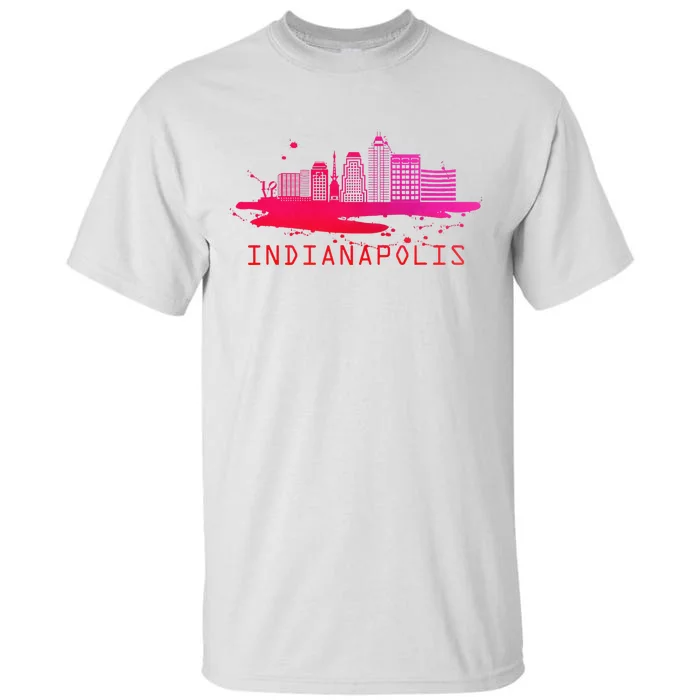 Modern Indianapolis Cityscape Souvenir Indianapolis Tall T-Shirt