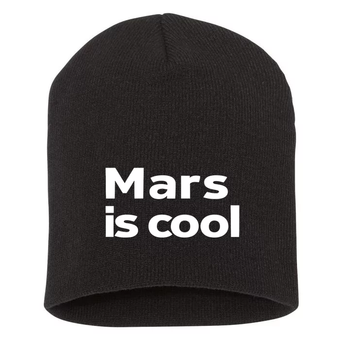 Mars Is Cool Short Acrylic Beanie