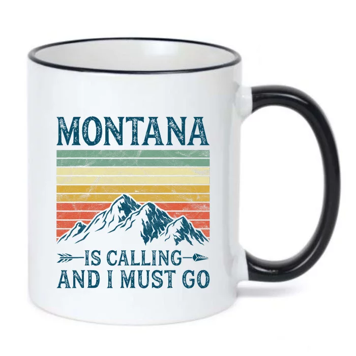 Montana Is Calling And I Must Go Black Color Changing Mug