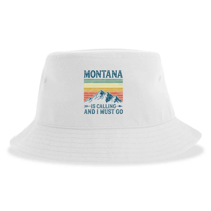 Montana Is Calling And I Must Go Sustainable Bucket Hat