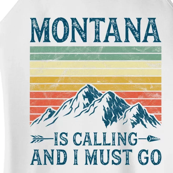 Montana Is Calling And I Must Go Women’s Perfect Tri Rocker Tank