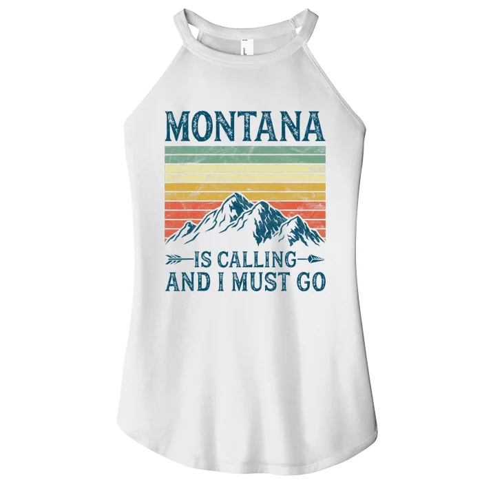 Montana Is Calling And I Must Go Women’s Perfect Tri Rocker Tank