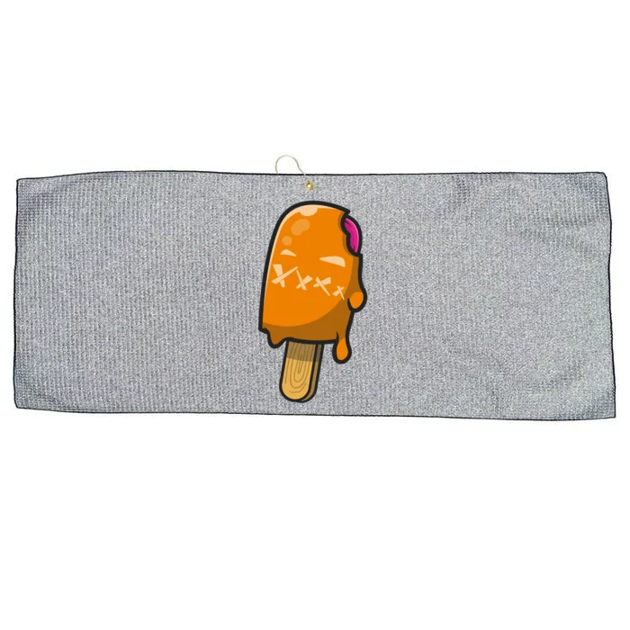 Mean Ice Cream Monster Large Microfiber Waffle Golf Towel